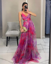 Mesh Print Slip Dress — image 8