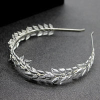 Golden Leaf Bridal Headband — image 2