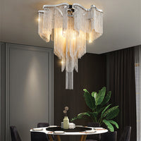 Tassel Aluminum Chain Ceiling Light
