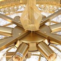 Stainless Steel Crystal Chandelier — image 4