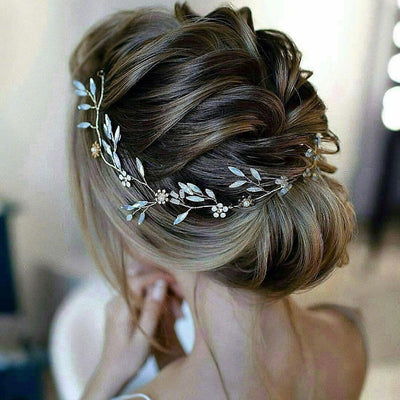 Pearl Bridal Crown Headpiece