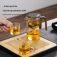 Magnetic Glass Tea Pot with Wood Handle — image 3