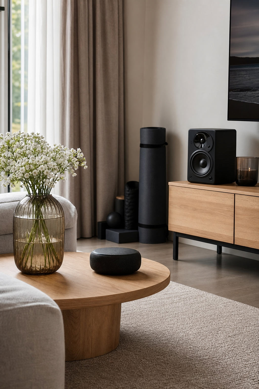 Styled living room with products from multiple departments